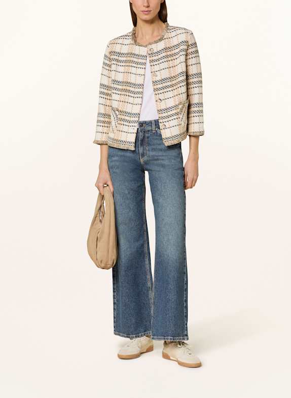 MORE & MORE Tweed-Jacke ECRU/ BEIGE/ SCHWARZ