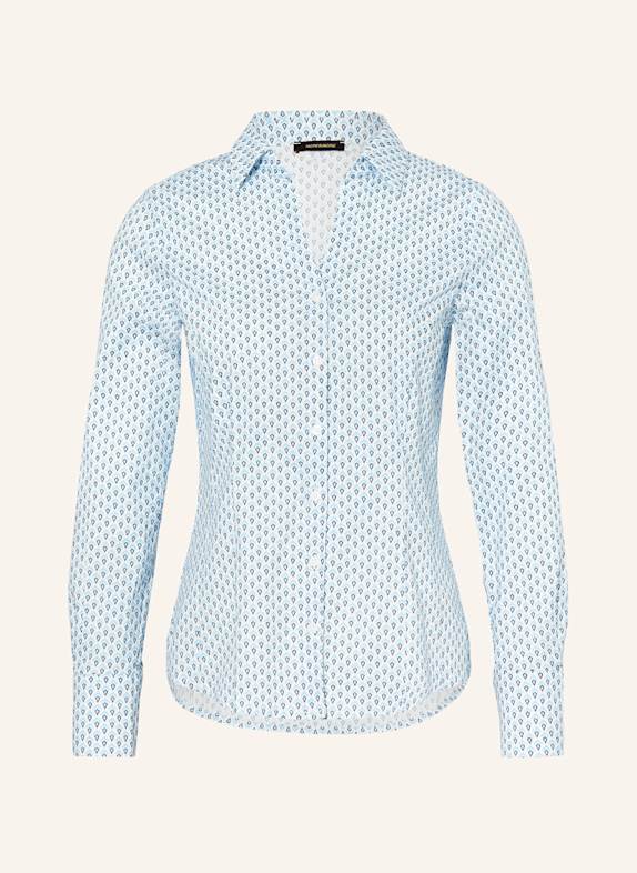 MORE & MORE Hemdbluse HELLBLAU / WEISS / DUNKELBLAU