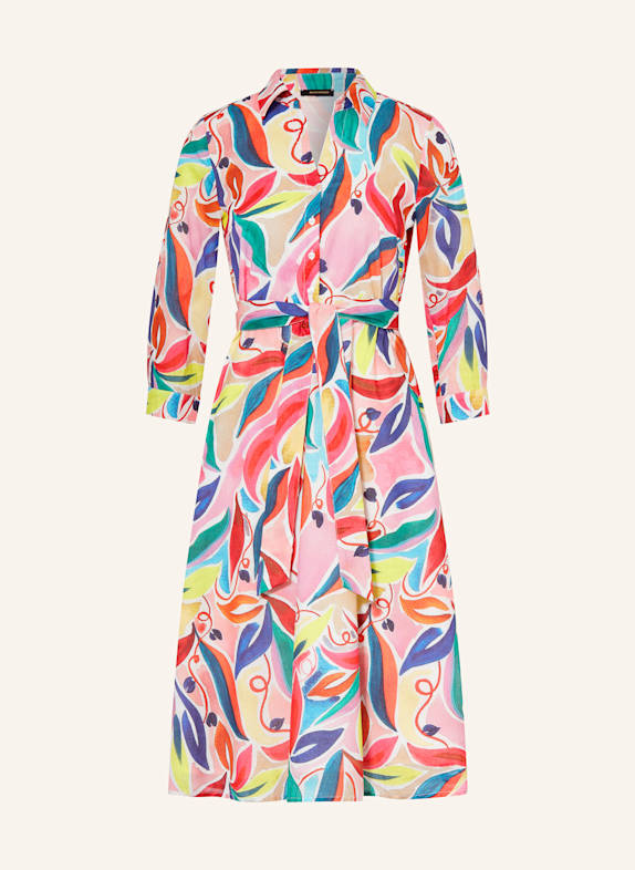 MORE & MORE Kleid mit 3/4-Arm ROSA/ PINK/ PETROL