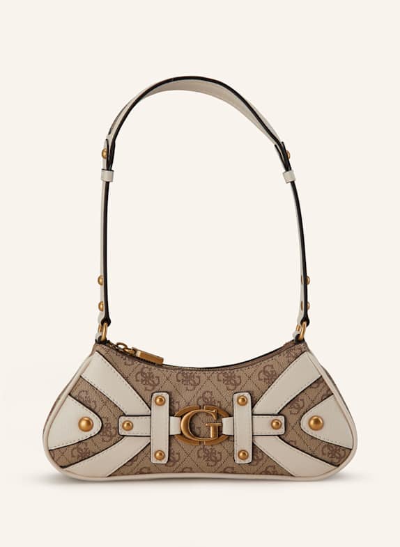 GUESS Schultertasche MINTHA MINI CREME/ BEIGE