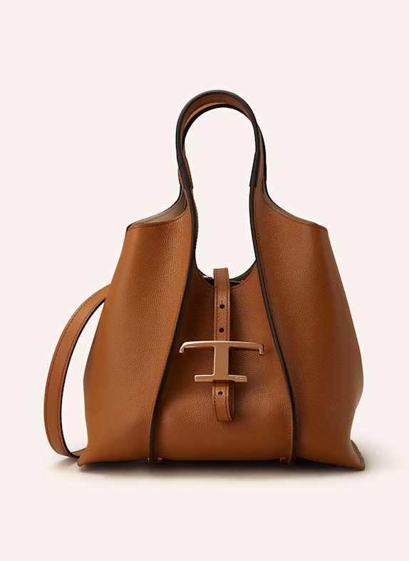 TOD'S Handtasche TIMELESS MINI mit Pouch BRAUN
