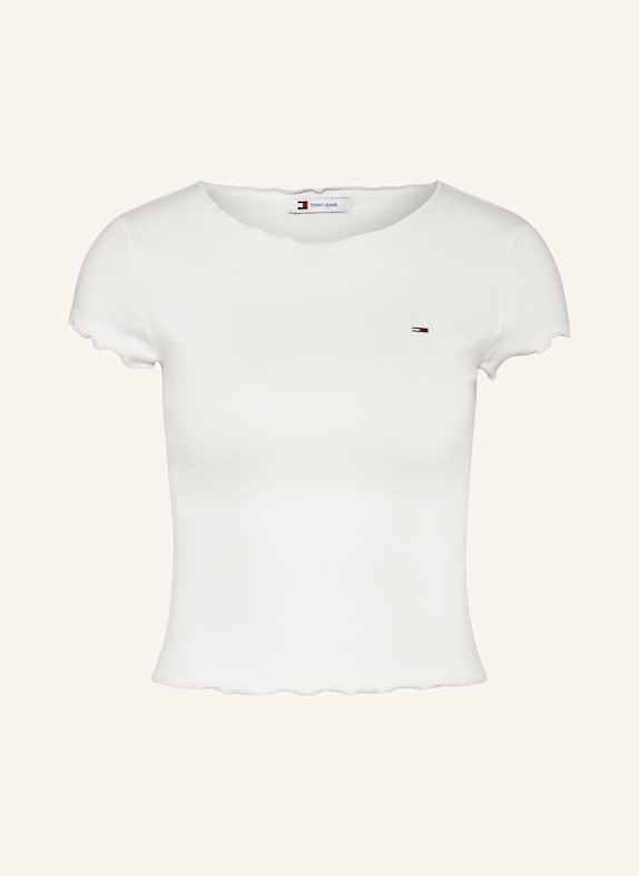 TOMMY JEANS Cropped-Shirt WEISS