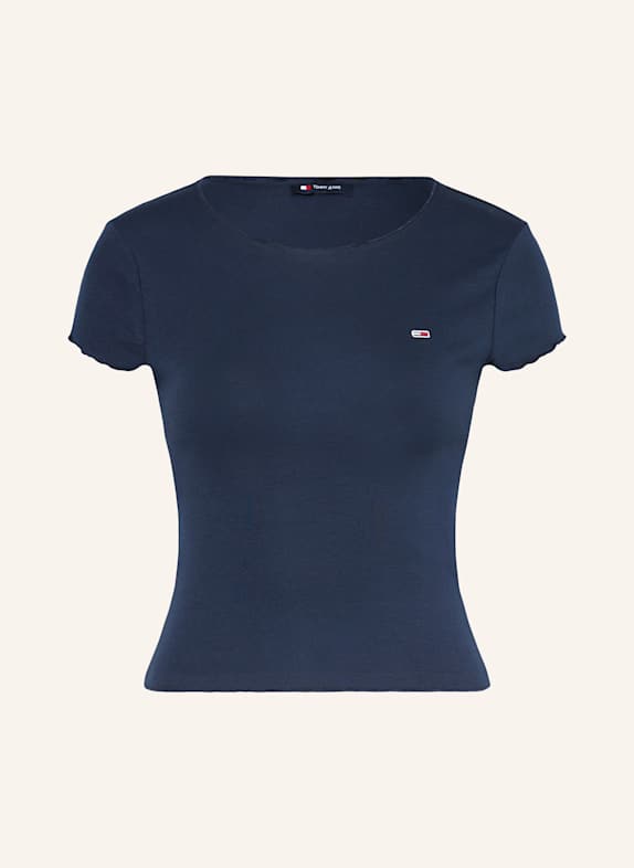 TOMMY JEANS Cropped-Shirt DUNKELBLAU