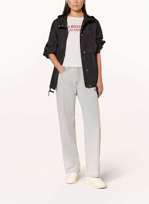 TOMMY JEANS Oversized-Windbreaker SCHWARZ