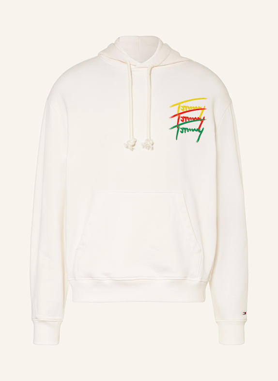 TOMMY JEANS Hoodie ECRU/ GELB/ GRÜN