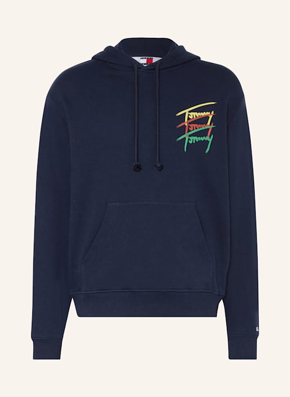 TOMMY JEANS Hoodie DUNKELBLAU/ GELB/ GRÜN
