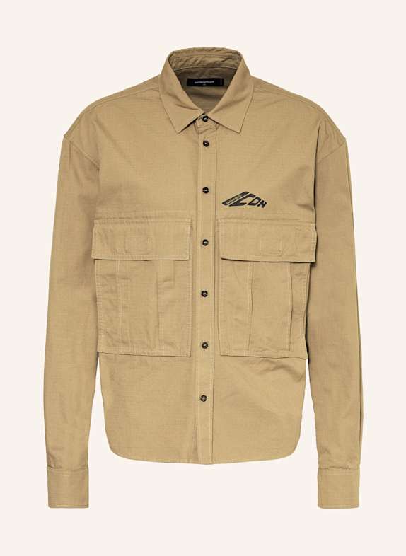 DSQUARED2 Hemd Comfort Fit KHAKI