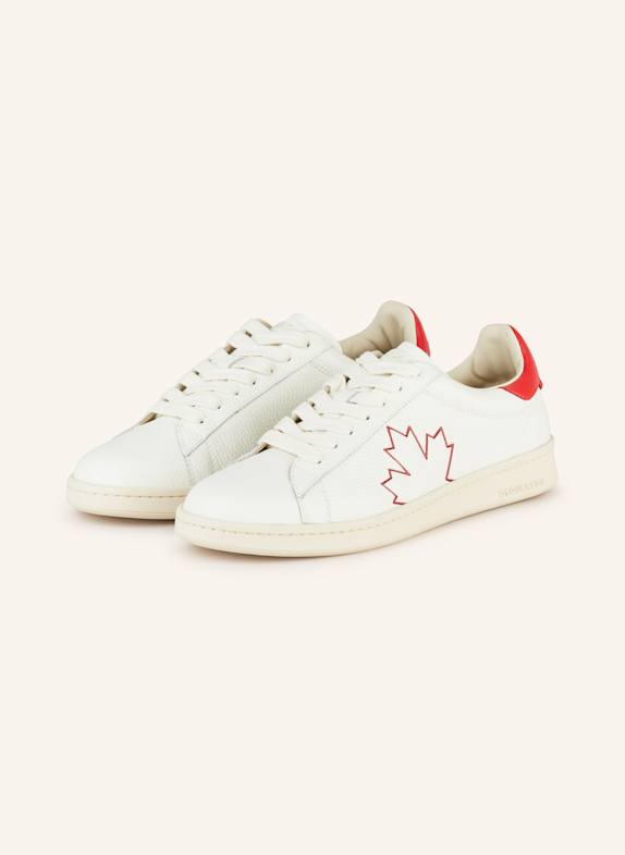 DSQUARED2 Sneaker BOXER ECRU/ ROT
