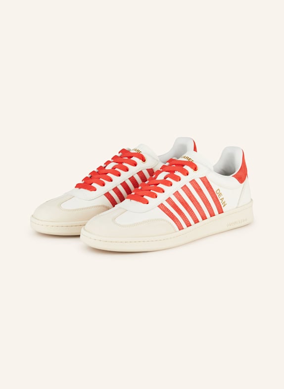 DSQUARED2 Sneaker BOXER ECRU/ CREME/ DUNKELORANGE