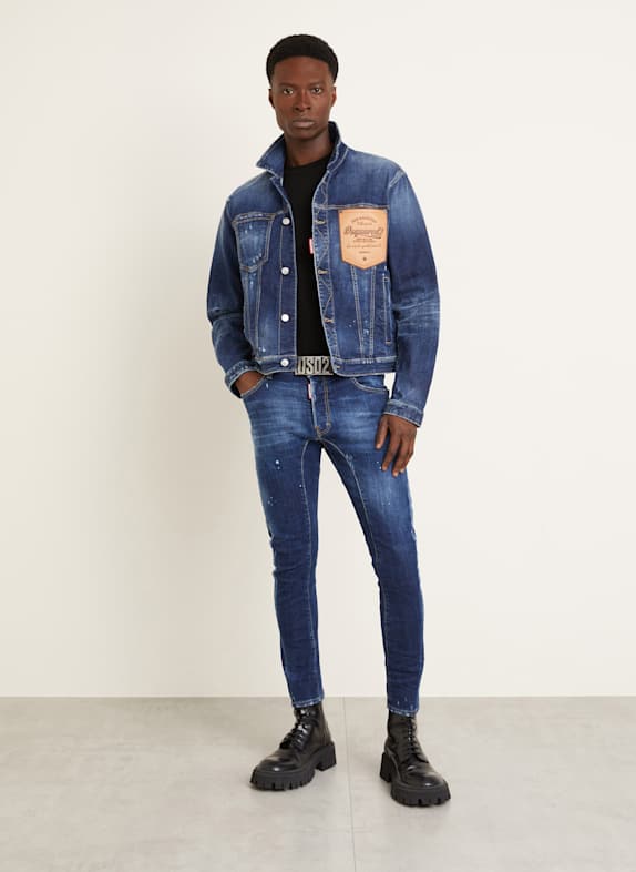 DSQUARED2 Veste en jean OVER JEAN BLEU FONCÉ