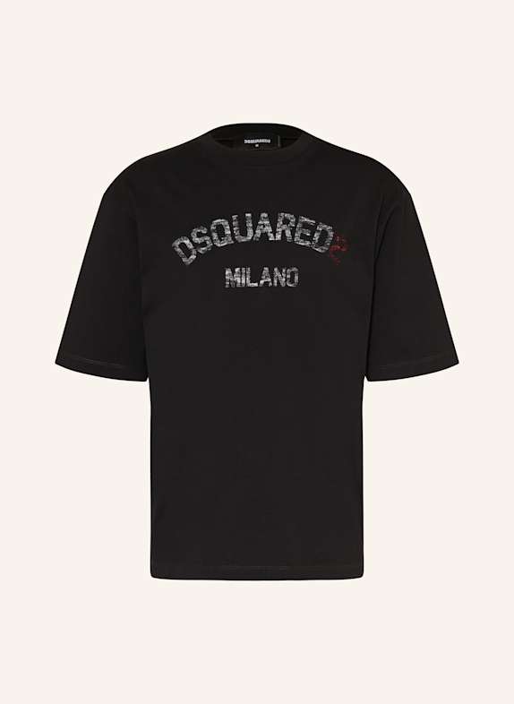 DSQUARED2 T-Shirt SCHWARZ