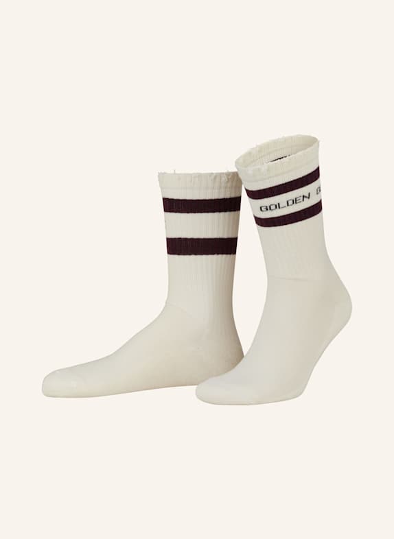 GOLDEN GOOSE Socken HIGH RIB 8288 HERITAGE WHITE/ NIGHTSHADE/