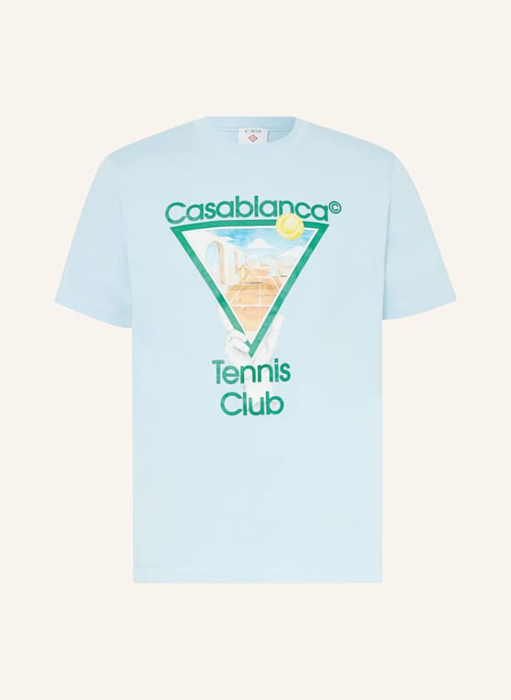 Casablanca T-shirt JASNONIEBIESKI/ ZIELONY/ ŻÓŁTY