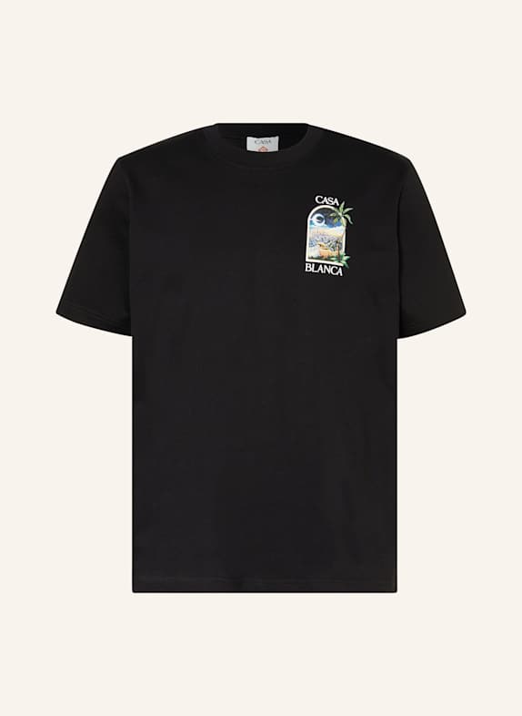Casablanca T-shirt LA NIGHT CZARNY