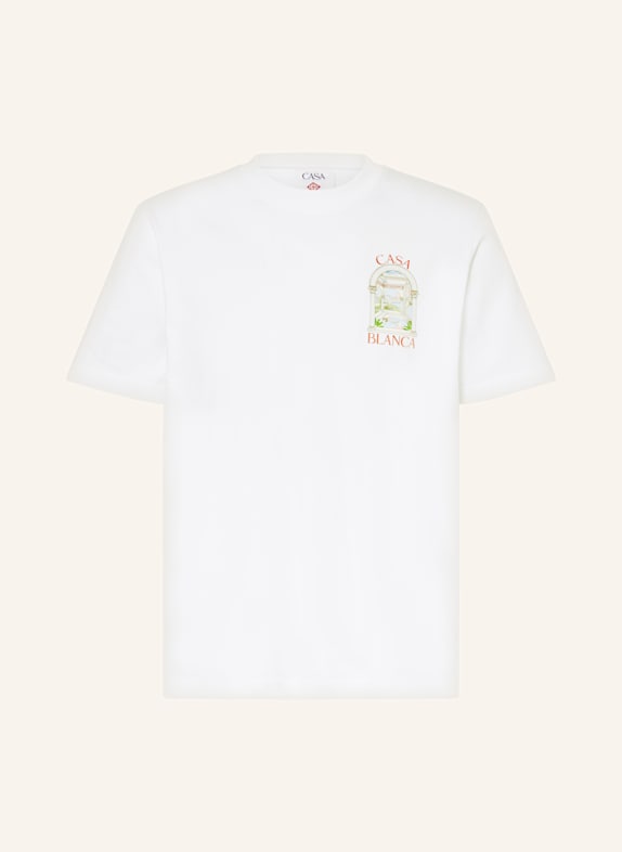 Casablanca T-shirt LE PASSAGE BIAŁY/ CZERWONY/ JASNONIEBIESKI