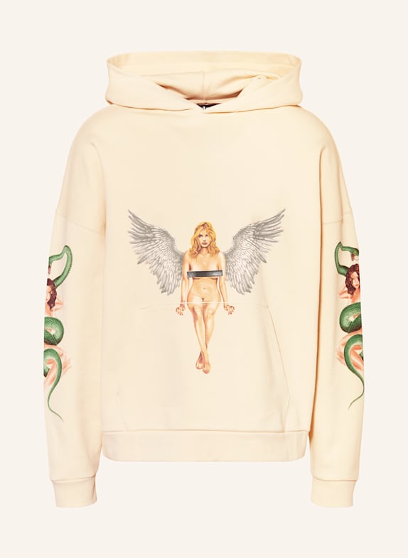 Palm Angels Hoodie ECRU/ BLACK