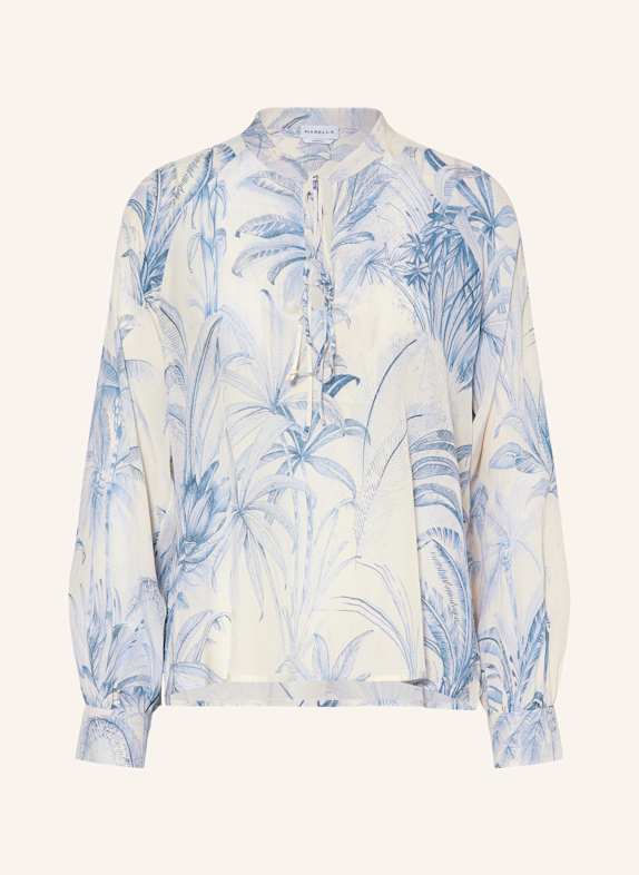 MARELLA Blusenshirt aus Seide BEIGE/ BLAU