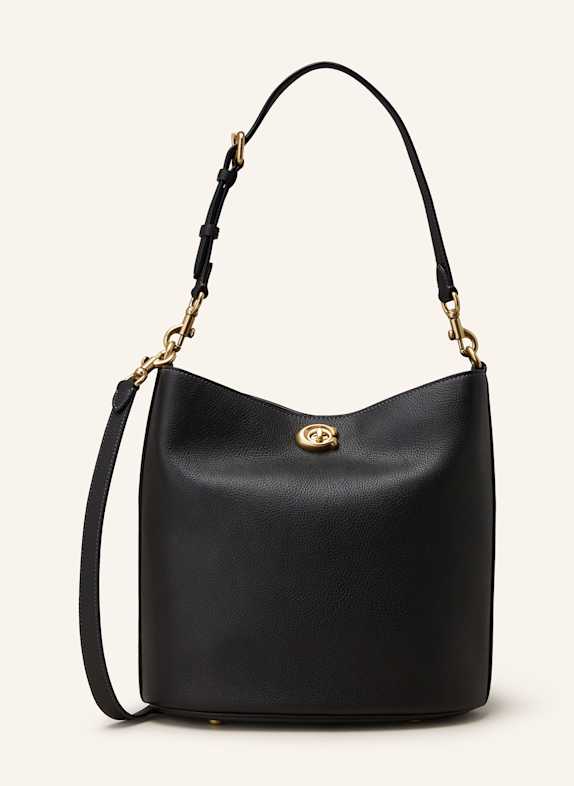 COACH Schultertasche WILLOW SCHWARZ