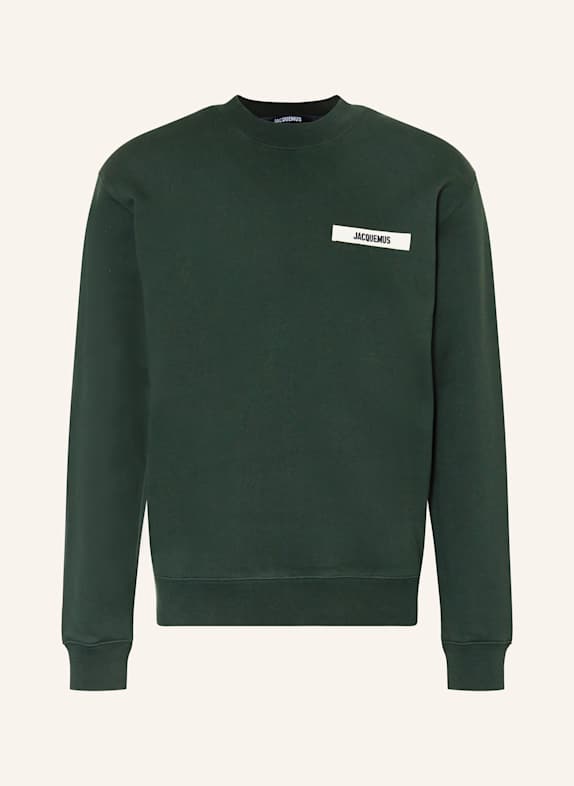 JACQUEMUS Sweatshirt LE SWEATSHIRT GROS GRAIN DUNKELGRÜN