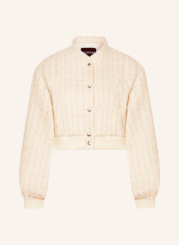STUDIO AR Tweed-Blouson ZOFYA ECRU