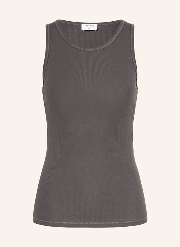 Filippa K Top DUNKELGRAU