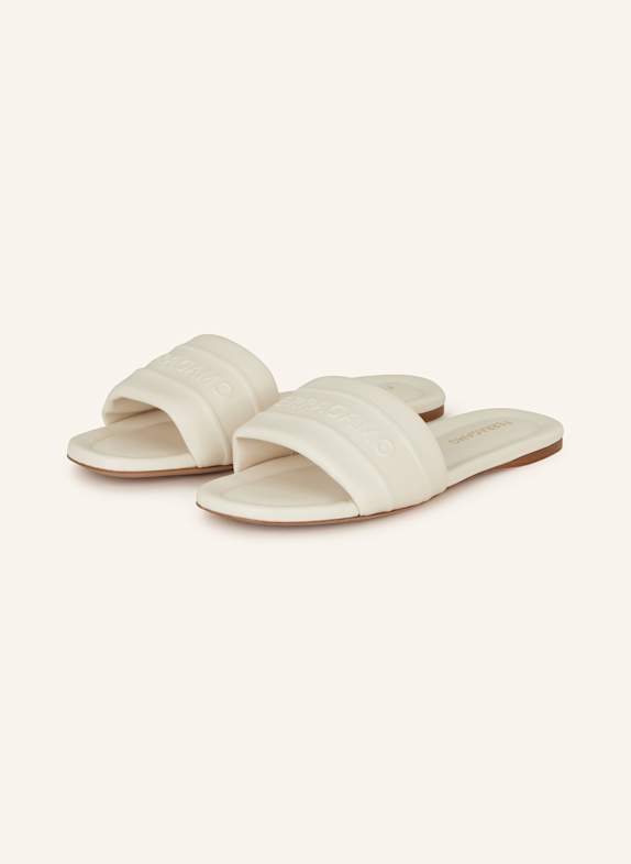 FERRAGAMO Pantoletten ECRU
