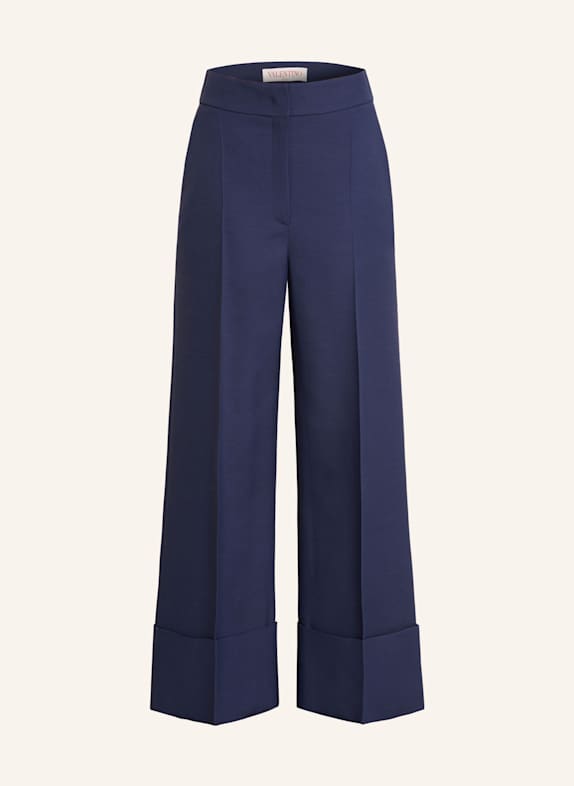 VALENTINO Hose mit Seide DUNKELBLAU