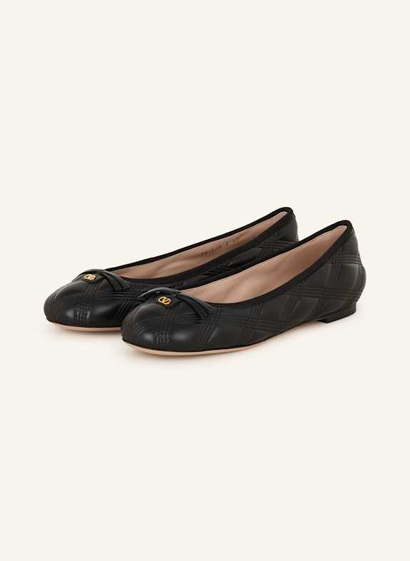 VALENTINO GARAVANI Ballerinas QUILTIE SCHWARZ