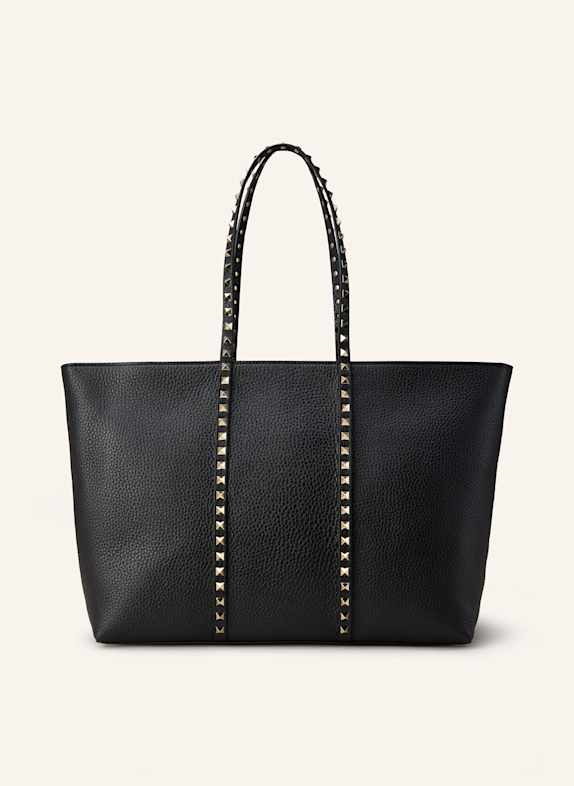 VALENTINO GARAVANI Shopper ROCKSTUD mit Pouch und Nieten SCHWARZ