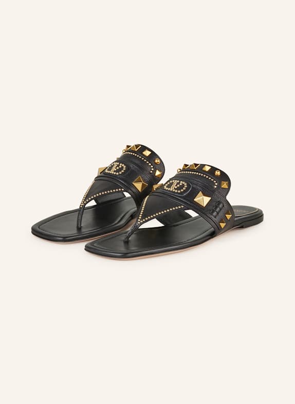 VALENTINO GARAVANI Zehentrenner VG PLASTER CASTER SCHWARZ/ GOLD