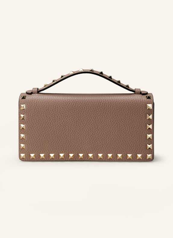 VALENTINO GARAVANI Geldbörse ROCKSTUD zum Umhängen TAUPE