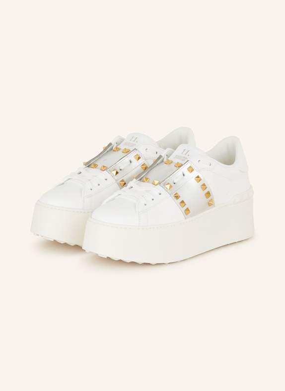 VALENTINO GARAVANI Sneakers ROCKSTUD UNTITLED WHITE/ SILVER