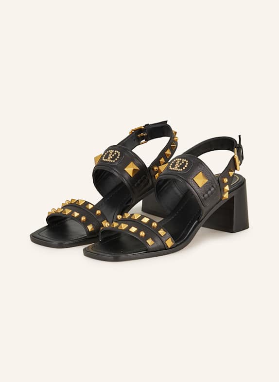 VALENTINO GARAVANI Sandaletten VG PLASTER CASTER mit Nieten SCHWARZ