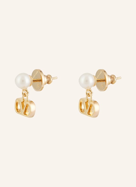VALENTINO GARAVANI Ohrhänger VLOGO SIGNATURE PEARL GOLD/ WEISS