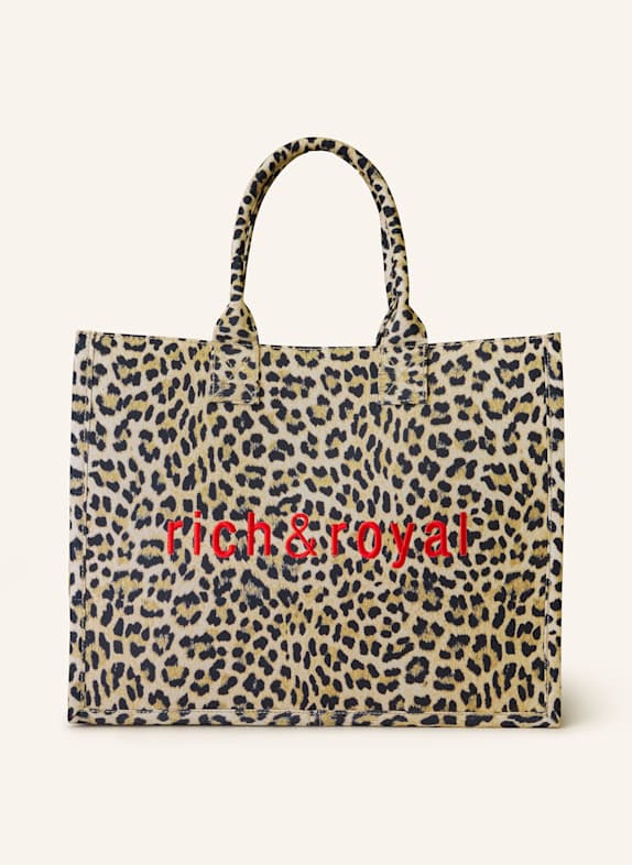 rich&royal Shopper HELLBRAUN/ SCHWARZ