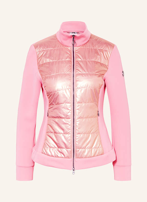 SPORTALM Sweatjacke im Materialmix PINK