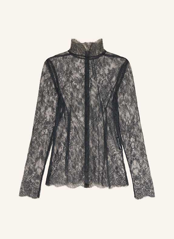 DOLCE & GABBANA Blusenshirt aus Spitze DUNKELGRAU