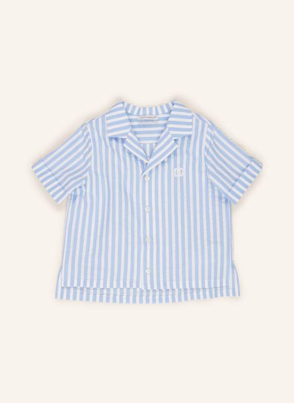 DOLCE & GABBANA Hemd HELLBLAU/ WEISS
