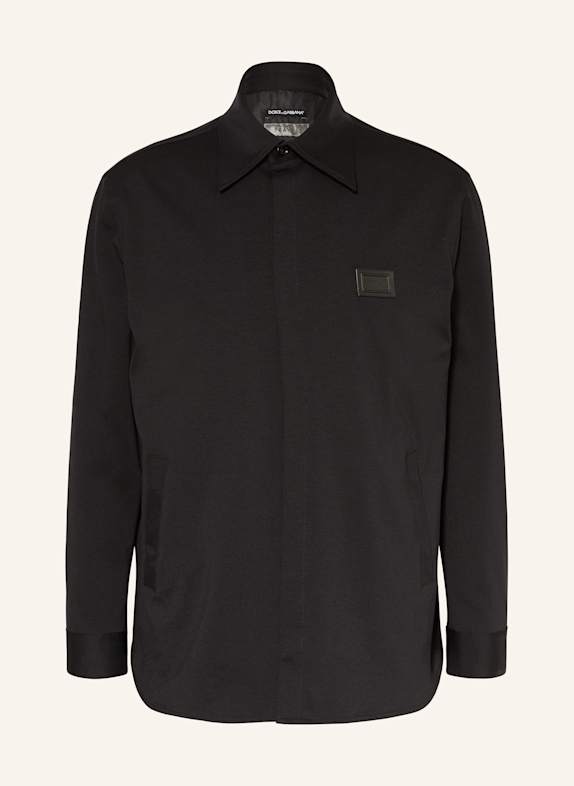 DOLCE & GABBANA Jersey overshirt BLACK