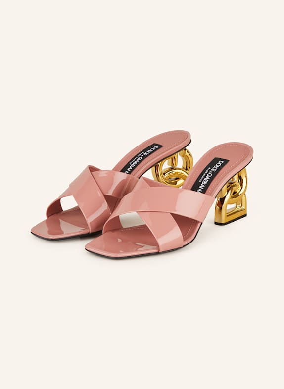 DOLCE & GABBANA Mules VERNICE PINK/ GOLD