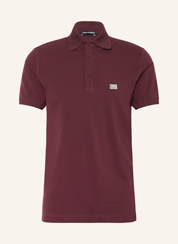 DOLCE & GABBANA Piqué polo shirt FUCHSIA