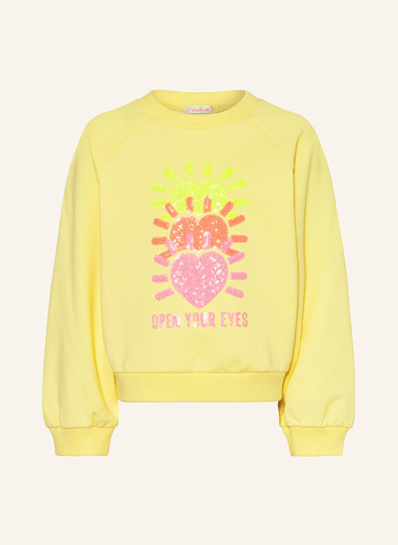Billieblush Bluza nierozpinana z cekinami ŻÓŁTY/ MOCNORÓŻOWY/ CZERWONY
