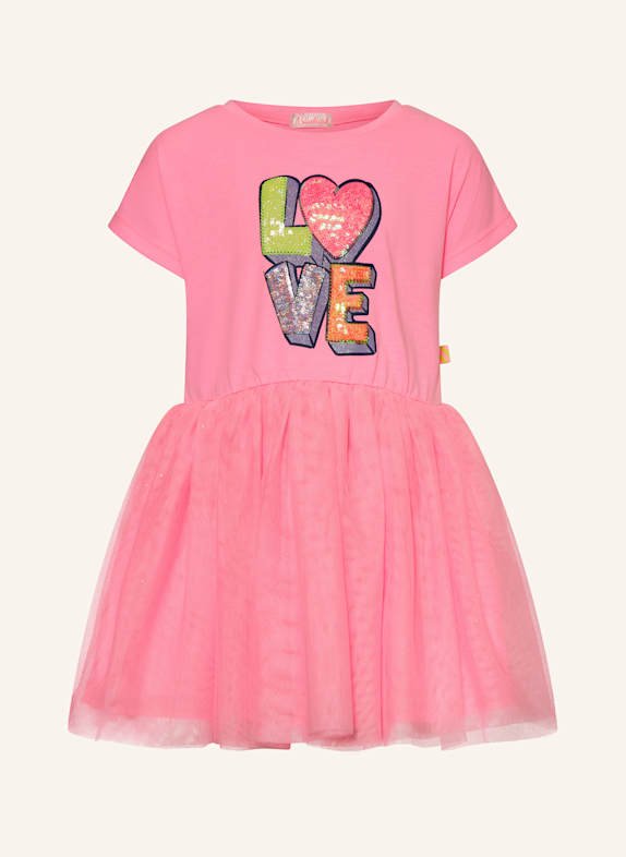 Billieblush Kleid mit Pailletten und Schmucksteinen NEONROSA