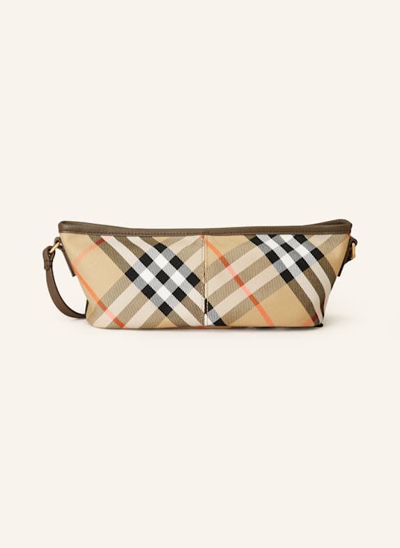 BURBERRY Schultertasche BEIGE/ SCHWARZ/ WEISS
