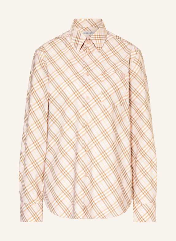 BURBERRY Hemdbluse ROSÉ/ ALTROSA/ HELLGRÜN