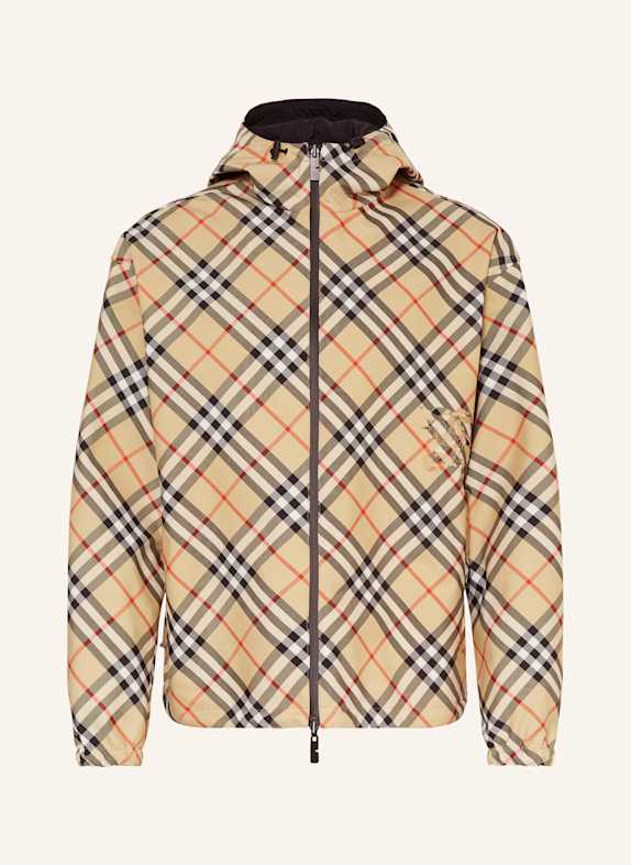 BURBERRY Blouson zum Wenden BEIGE/ SCHWARZ/ ROT