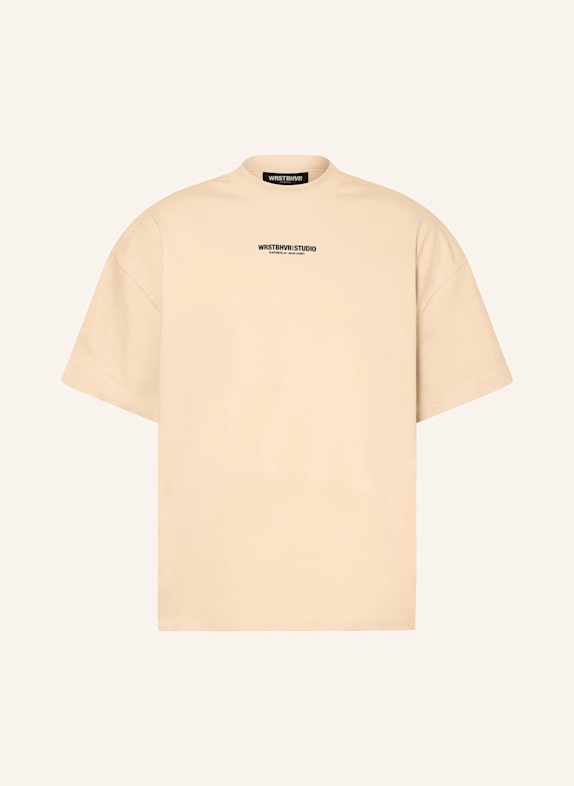 WRSTBHVR T-Shirt STUDIO V10 HELLBRAUN/ DUNKELBLAU