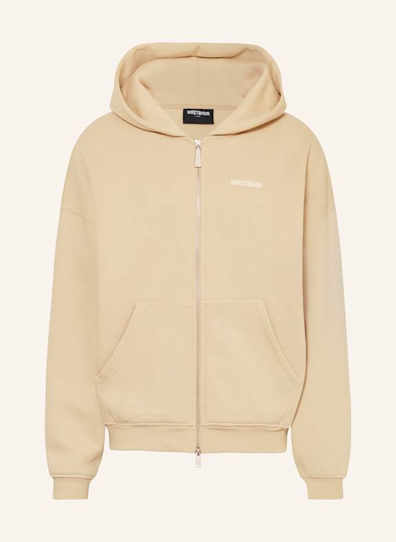 WRSTBHVR Sweat jacket DIAGO LIGHT BROWN