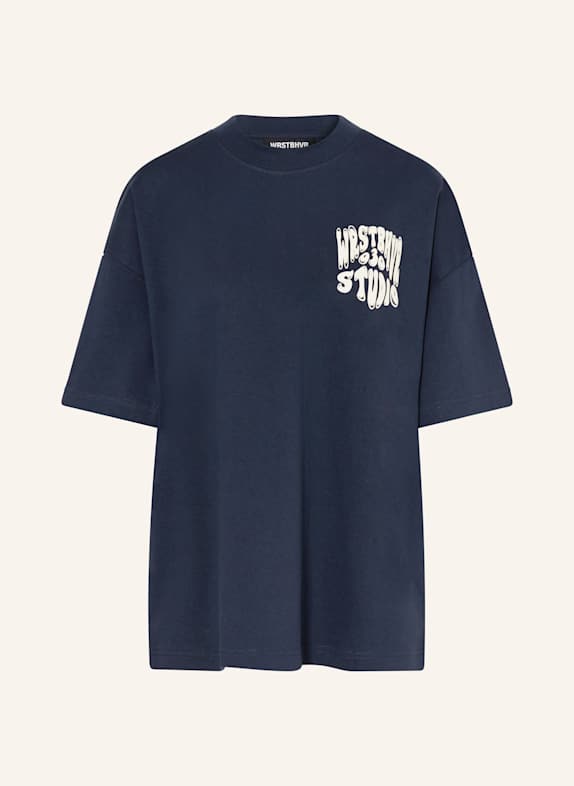 WRSTBHVR T-Shirt FLYNN DUNKELBLAU/ BEIGE