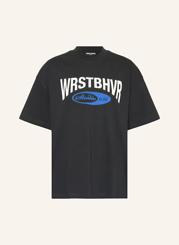 WRSTBHVR T-Shirt NEO SCHWARZ/ DUNKELBLAU/ WEISS